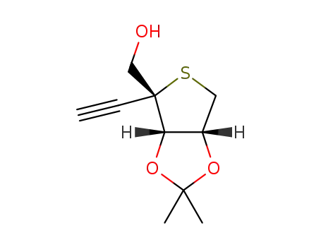 1,4-anhydro-4-C-ethynyl-2,3-O-isopropylidene-4-thio-D-ribitol