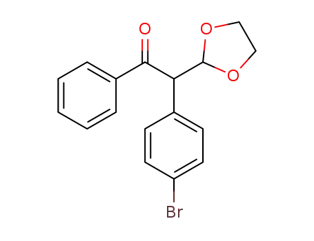 2-(4-bromophenyl)-2-(1,3-dioxolan-2-yl)-1-phenylethanone