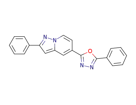 2-phenyl-5-(5-phenyl-1,3,4-oxadiazol-2-yl)pyrazolo[1,5-a]pyridine