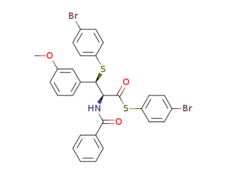 S-(4-bromophenyl) (2S,3R)-2-benzamido-3-(4-bromophenylthio)-3-(3-methoxyphenyl)propanethioate