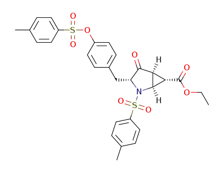 (1S,3R,5S,6S)-ethyl 4-oxo-2-tosyl-3-(4-(tosyloxy)benzyl)-2-azabicyclo[3.1.0]hexane-6-carboxylate