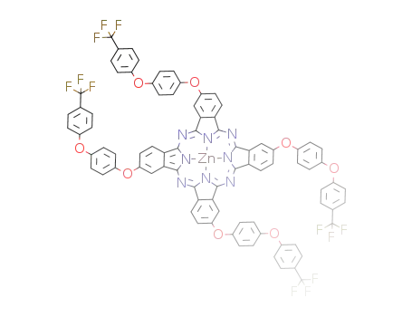 2,9,16,23-tetrakis[4-[4-(trifluoromethyl)phenoxy]phenoxy]phthalocyaninato zinc(II)