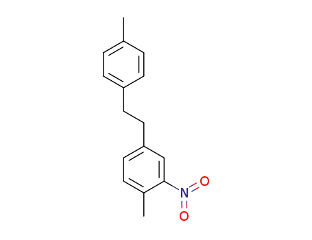 Molecular Structure of 1391919-58-6 (1-methyl-4-(4-methylphenethyl)-2-nitrobenzene)