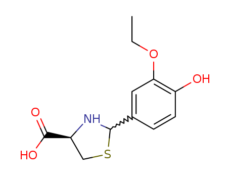 2-(3-ETHOXY-4-HYDROXY-PHENYL)-THIAZOLIDINE-4-CARBOXYLIC ACID