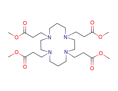 Molecular Structure of 152588-96-0 (N,N,N,N-tetrakis[2-(methoxycarbonyl)eth-1-yl]-1,4,8,11-tetraazacyclotetradecane)