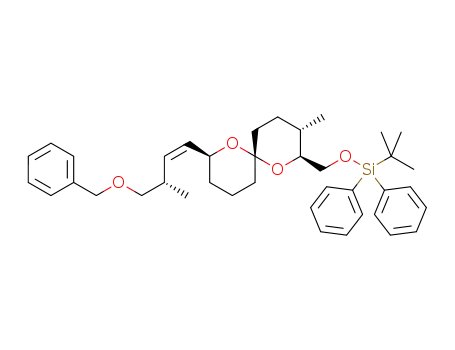 {(2S,3S,6S,8S)-8-[(S,Z)-4-benzyloxy3-methylbut-1-enyl]-3-methyl-1,7-dioxaspiro[5.5]undecane-2-ylmethoxy}(tert-butyl)diphenylsilane