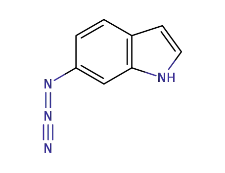 Molecular Structure of 81524-75-6 (1H-Indole,6-azido-(9CI))