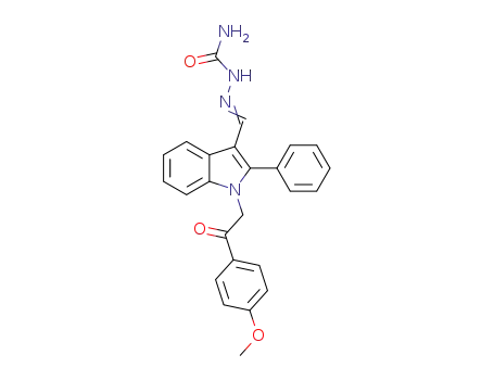((1-[2-(4-methoxyphenyl)-2-oxoethyl]-2-phenyl-1H-indole-3yl)methylene)semicarbazone