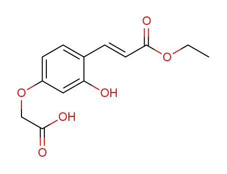 (E)-3-(4-carboxymethoxy-2-hydroxyphenyl)acrylic acid ethyl ester