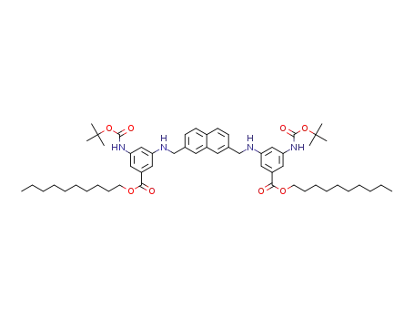 2,7-bis{3-(t-butoxycarbonylamino)-5-(decyloxycarbonyl)anilinomethyl}naphthalene