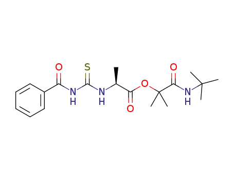 1-(tert-butylamino)-2-methyl-1-oxopropan-2-yl-2-(3-benzoylthioureido)propanoate