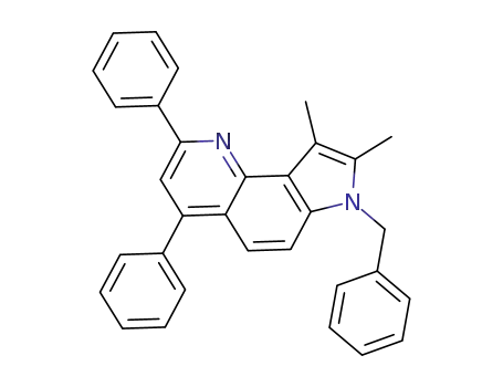 7-benzyl-8,9-dimethyl-2,4-diphenyl-7H-pyrrolo[2,3-h]quinoline