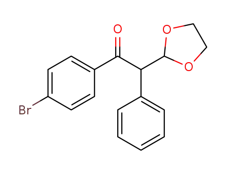 1-(4-bromophenyl)-2-(1,3-dioxolan-2-yl)-2-phenylethanone