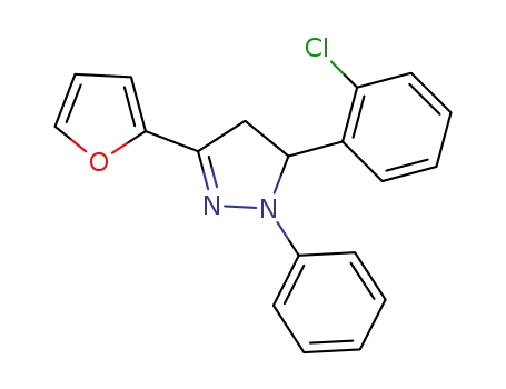 5-(2-chlorophenyl)-3-(furan-2-yl)-1-phenyl-4,5-dihydro-1H-pyrazole