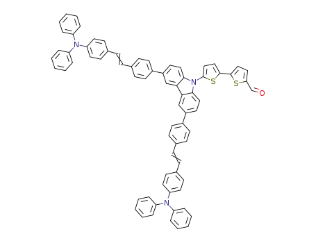 5'-(3,6-bis{4-[2-(4-diphenylamino-phenyl)vinyl]phenyl}carbazol-9-yl)-[2,2']bithiophenyl-5-carbaldehyde