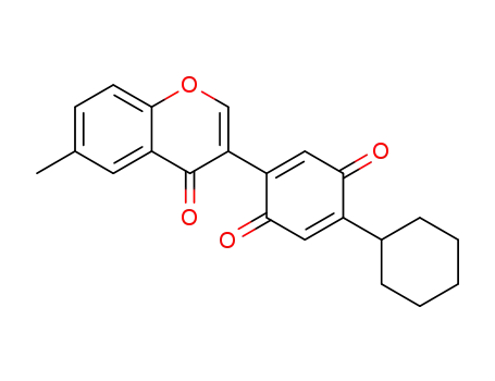 2-cyclohexyl-5-(6-methyl-4-oxo-4H-chromen-3-yl)cyclohexa-2,5-diene-1,4-dione