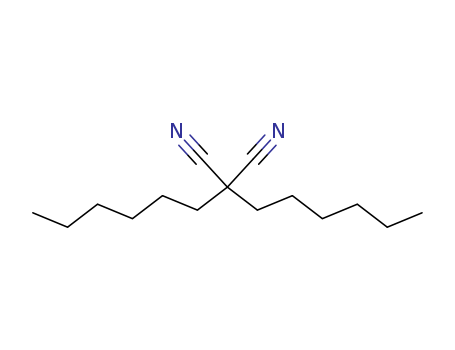 Molecular Structure of 122909-81-3 (Propanedinitrile, dihexyl-)
