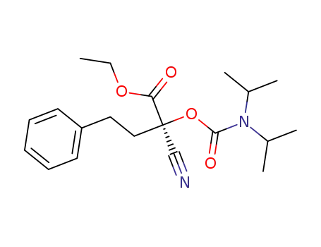 (R)-ethyl 2-cyano-2-((diisopropylcarbamoyl)oxy)-4-phenylbutanoate