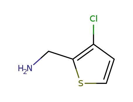 Molecular Structure of 214759-25-8 (2-AMinoMethyl-3-chlorothiophene hydrochloride)