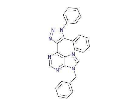 9-benzyl-6-(1,5-diphenyl-1,2,3-triazol-4-yl)purine