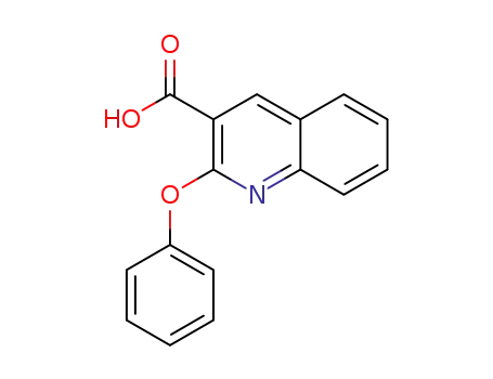 Molecular Structure of 88284-17-7 (3-Quinolinecarboxylic acid, 2-phenoxy-)