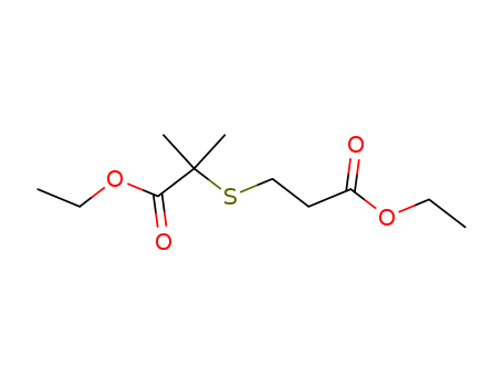 Propanoic acid, 2-[(3-ethoxy-3-oxopropyl)thio]-2-methyl-, ethyl ester cas  52662-42-7