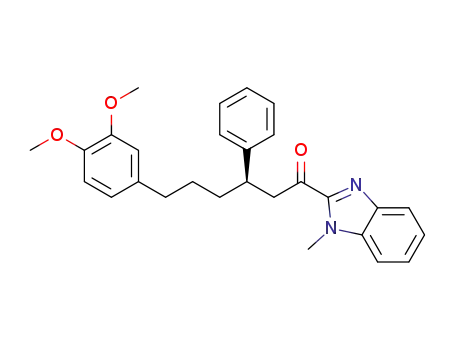 (R)-6-(3,4-dimethoxyphenyl)-1-(1-methyl-1H-benzimidazol-2-yl)-3-phenyl-1-hexanone