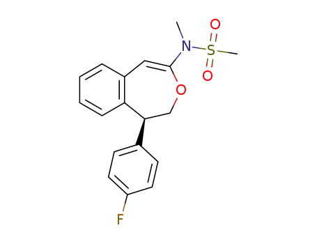 N-(5-(4-fluorophenyl)-4,5-dihydrobenzo[d]oxepin-2-yl)-N-methylmethanesulfonamide