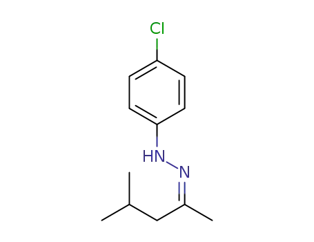 Molecular Structure of 1381772-41-3 ((Z)-1-(4-chlorophenyl)-2-(4-methylpentan-2-ylidene)hydrazine)