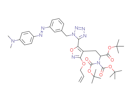 tert-butyl 3-(3-(allyloxy)-5-(1-(3-((4-(dimethylamino)phenyl)diazenyl)benzyl)-1H-tetrazol-5-yl)isoxazol-4-yl)-2-(bis(tertbutoxycarbonyl)amino)propanoate