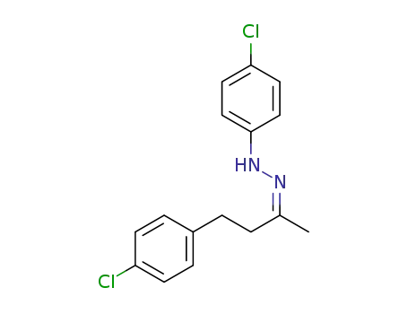 Molecular Structure of 1381772-22-0 ((Z)-1-(4-chlorophenyl)-2-(4-(4-chlorophenyl)butan-2-ylidene)hydrazine)