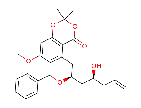 5-((2S,4S)-2-(benzyloxy)-4-hydroxyhept-6-en-1-yl)-7-methoxy-2,2-dimethyl-4H-benzo[d][1,3]dioxin-4-one