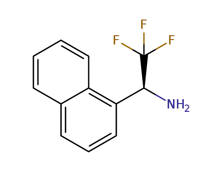 Molecular Structure of 1213116-97-2 ((1S)-2,2,2-TRIFLUORO-1-NAPHTHYLETHYLAMINE)