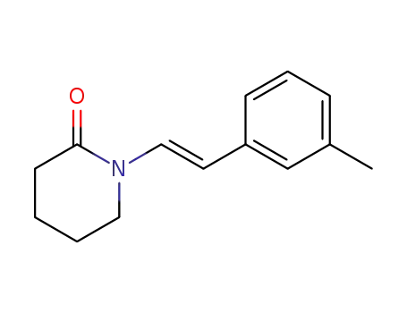 (E)-N-[2-(3-methylphenyl)ethenyl]-2-piperidinone