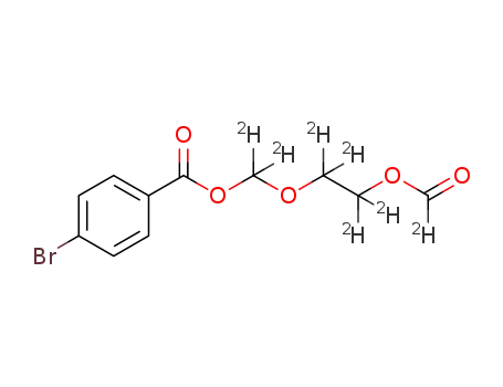 Molecular Structure of 1380826-19-6 ((2-(formyloxy)ethoxy)methyl 4-bromobenzoate-d7)