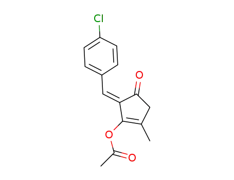 (Z)-5-(4-chlorobenzylidene)-2-methyl-4-oxocyclopent-1-en-1-yl acetate