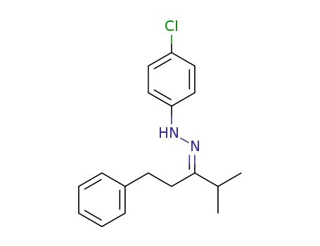 (E)-1-(4-chlorophenyl)-2-(4-methyl-1-phenylpentan-3-ylidene)hydrazine