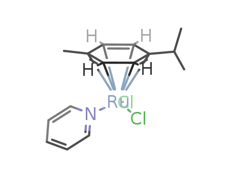 Molecular Structure of 52490-96-7 (η-p-cymene dichloro(pyridine)ruthenium(II))