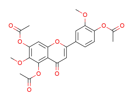 4H-1-Benzopyran-4-one,
5,7-bis(acetyloxy)-2-[4-(acetyloxy)-3-methoxyphenyl]-6-methoxy-