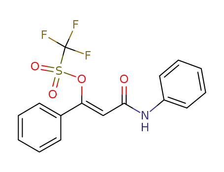 (Z)-3-oxo-1-phenyl-3-(phenylamino)prop-1-enyl trifluoromethanesulfonate