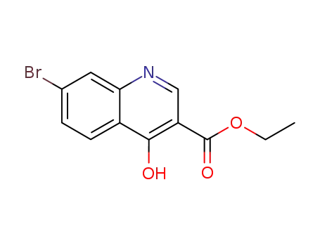 Molecular Structure of 179943-57-8 (7-BROMO-4-OXO-1,4-DIHYDRO-QUINOLINE-3-CARBOXYLIC ACID ETHYL ESTER)