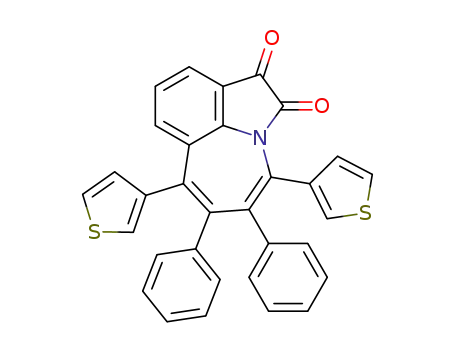 5,6-diphenyl-4,7-bis(thiophen-3-yl)azepino[3,2,1-hi]indole-1,2-dione