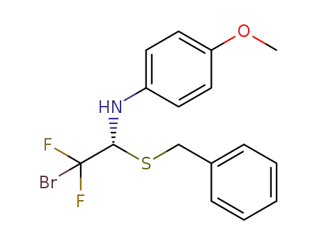 (R)-N-(1-(benzylthio)-2-bromo-2,2-difluoroethyl)-4-methoxyaniline