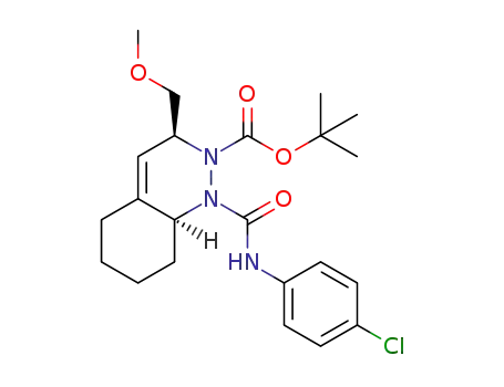 (3S,8aS)-tert-butyl 1-(4-chlorophenylcarbamoyl)-3-(methoxymethyl)-3,5,6,7,8,8a-hexahydrocinnoline-2(1H)-carboxylate