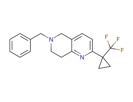 6-benzyl-2-(1-(trifluoromethyl)cyclopropyl)-5,6,7,8-tetrahydro-1,6-naphthyridine