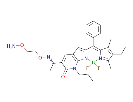 C<sub>29</sub>H<sub>34</sub>BF<sub>2</sub>N<sub>5</sub>O<sub>3</sub>
