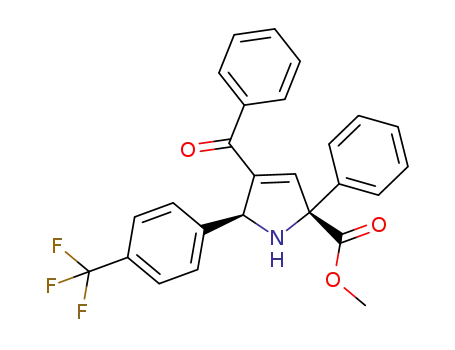 methyl 4-benzoyl-2-phenyl-5-(4-(trifluoromethyl)phenyl)-2,5-dihydro-1H-pyrrole-2-carboxylate