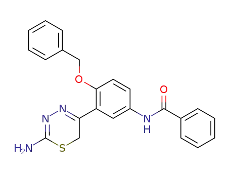 N-(3-(2-amino-6H-1,3,4-thiadiazin-5-yl)-4-(benzyloxy)phenyl)benzamide