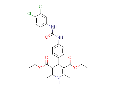 diethyl 4-(4-(3-(3,4-dichlorophenyl)ureido)phenyl)-2,6-dimethyl-1,4-dihydropyridine-3,5-dicarboxylate