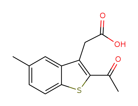 2-acetyl-5-methylbenzo[b]thiophene-3-acetic acid